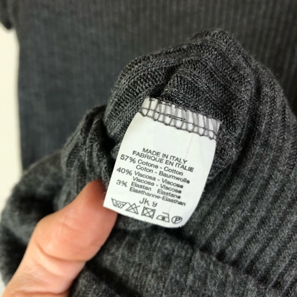 Brandy Melville Gray Ribbed T-Shirt Mini Dress - Picture 6 of 10